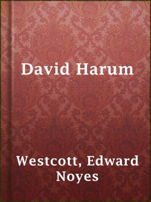 cover image of David Harum